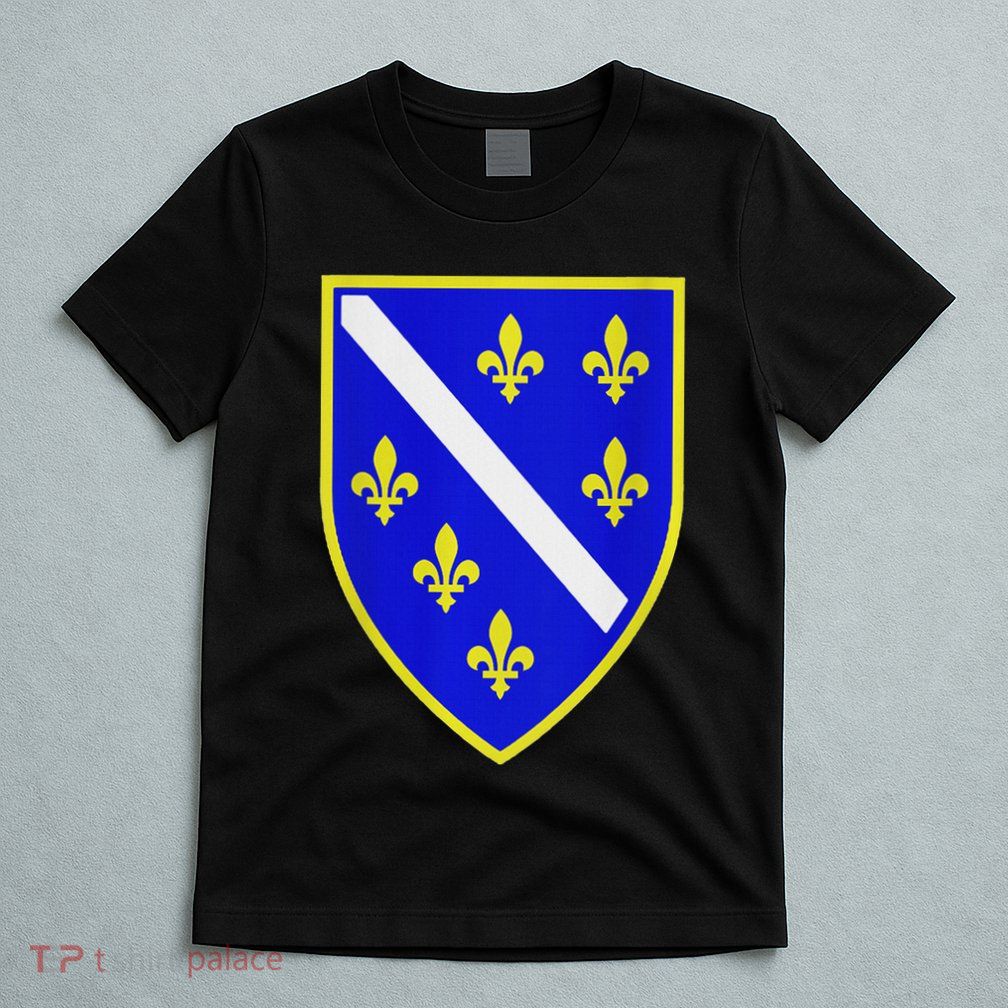 Bosnian Flag With Lily T-Shirt