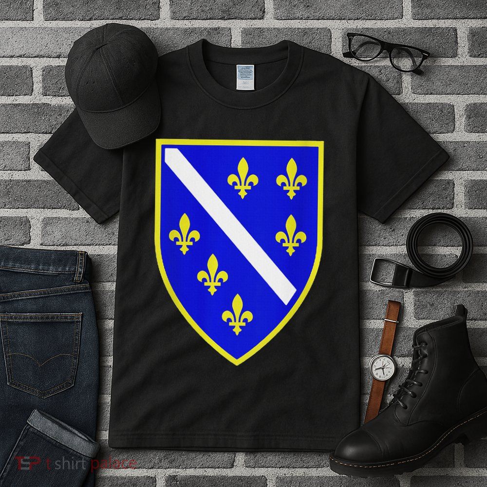 Bosnian Flag With Lily Tall T-Shirt