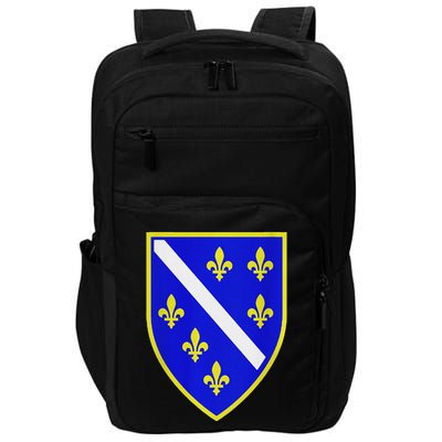 Bosnian Flag With Lily Impact Tech Backpack