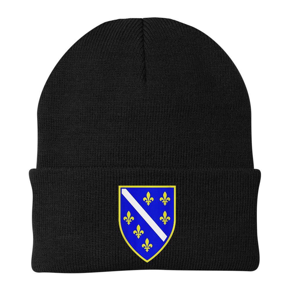 Bosnian Flag With Lily Beanie