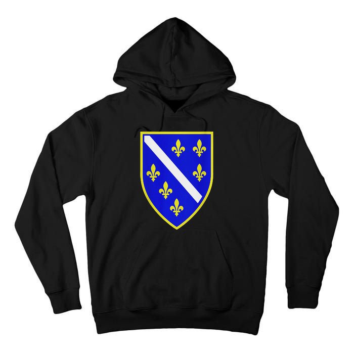 Bosnian Flag With Lily Tall Hoodie