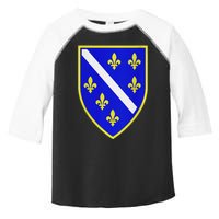 Bosnian Flag With Lily Toddler Fine Jersey T-Shirt