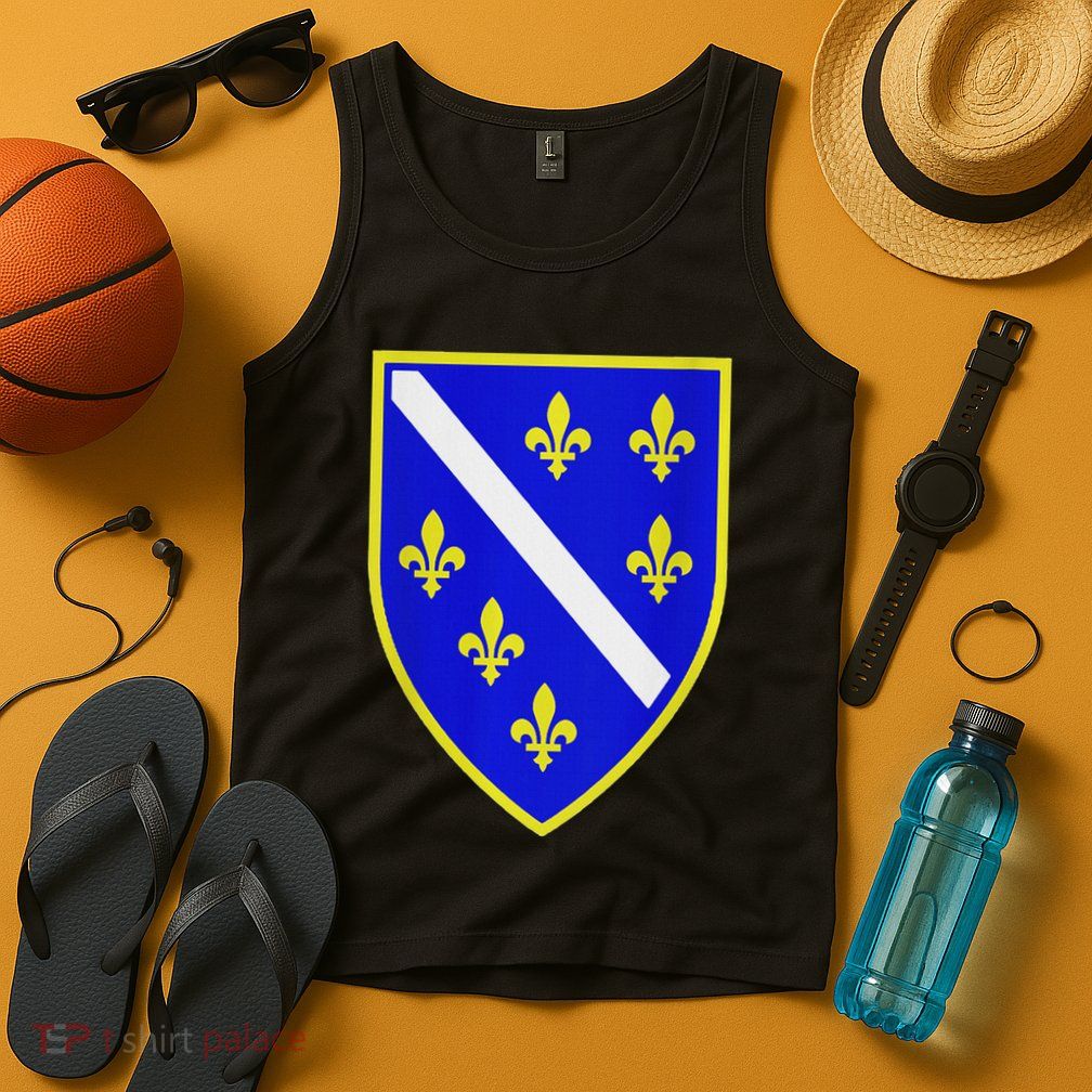Bosnian Flag With Lily Tank Top