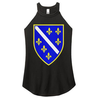 Bosnian Flag With Lily Women's Perfect Tri Rocker Tank