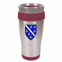 Bosnian Flag With Lily 16oz Travel Tumbler