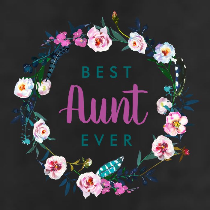 Boho Floral Wreath Best Aunt Ever Cool Comfort Performance Bucket Hat