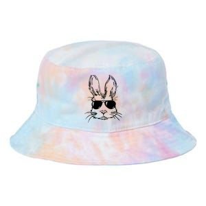 Bunny Face With Sunglasses For Men Easter Day Tie Dye Newport Bucket Hat