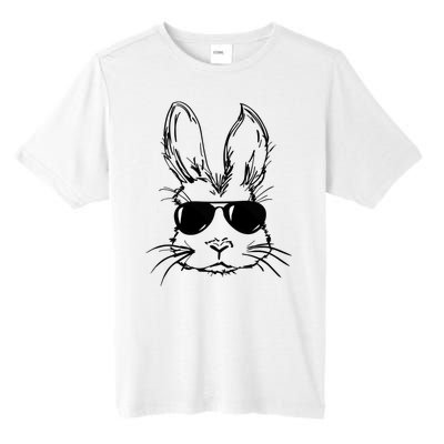 Bunny Face With Sunglasses For Men Easter Day Tall Fusion ChromaSoft Performance T-Shirt