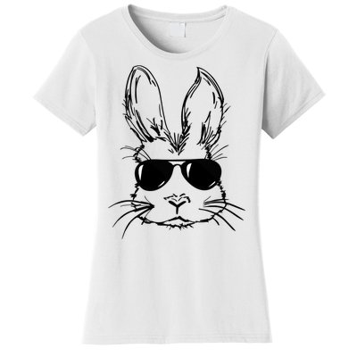 Bunny Face With Sunglasses For Men Easter Day Women's T-Shirt