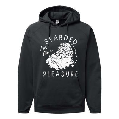 Bearded For Your Pleasure Funny Christmas Performance Fleece Hoodie