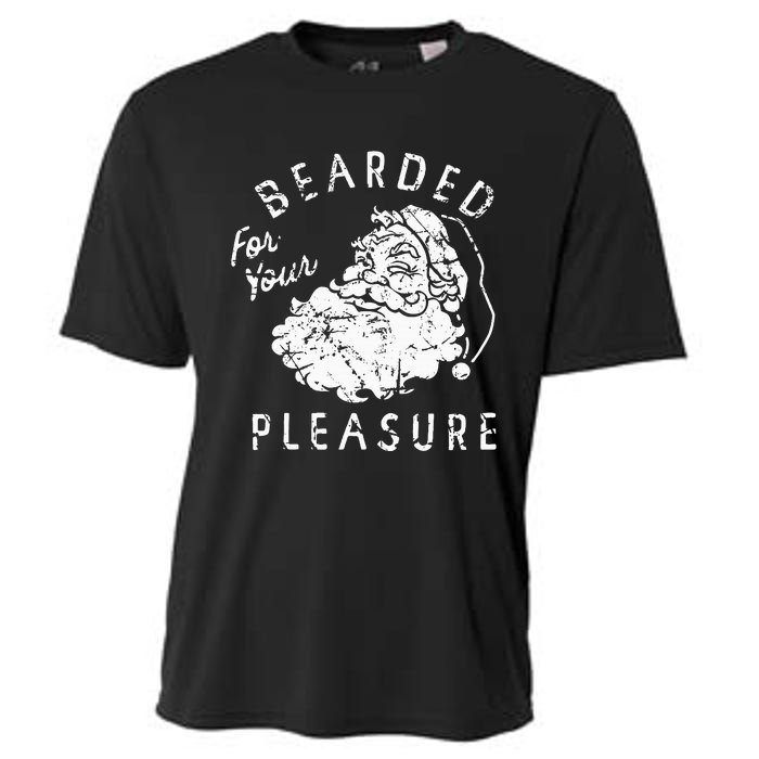 Bearded For Your Pleasure Funny Christmas Cooling Performance Crew T-Shirt