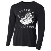 Bearded For Your Pleasure Funny Christmas Cooling Performance Long Sleeve Crew