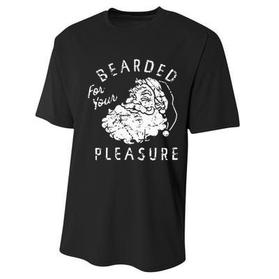 Bearded For Your Pleasure Funny Christmas Performance Sprint T-Shirt