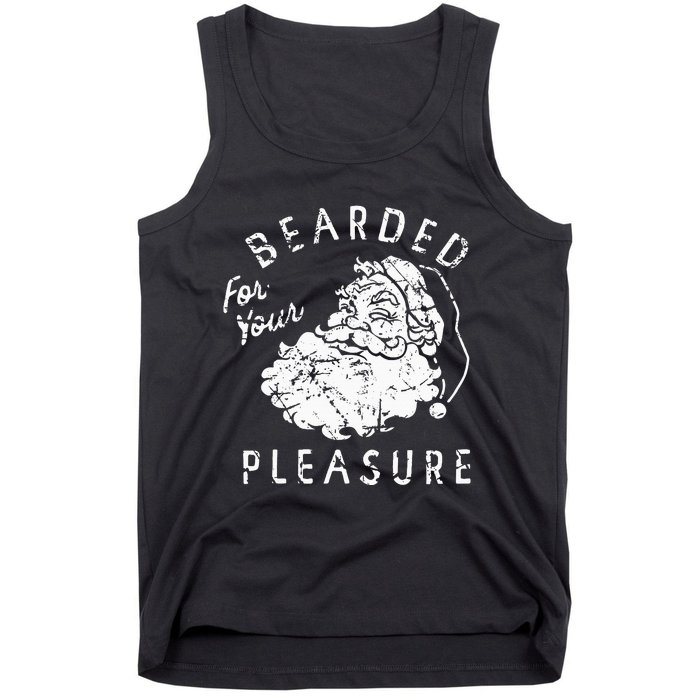 Bearded For Your Pleasure Funny Christmas Tank Top