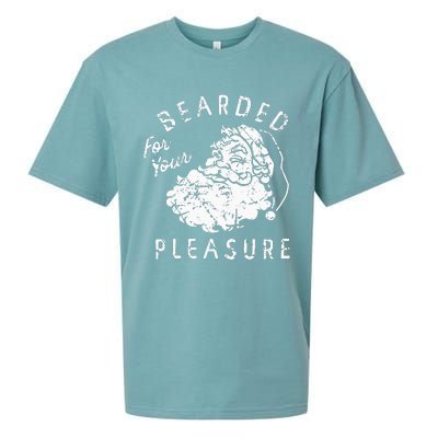 Bearded For Your Pleasure Funny Christmas Sueded Cloud Jersey T-Shirt