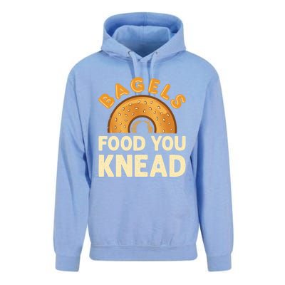 Bagels Food You Knead Funny Bagel Lover Bread Pun Cool Gift Unisex Surf Hoodie