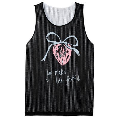 Berry Fruitful You Make Life Fruitful Mesh Reversible Basketball Jersey Tank