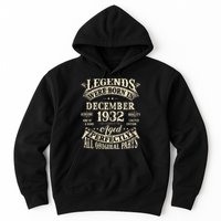 Birthday Gift 1932 Legend December 1932 Hoodie