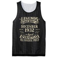 Birthday Gift 1932 Legend December 1932 Mesh Reversible Basketball Jersey Tank