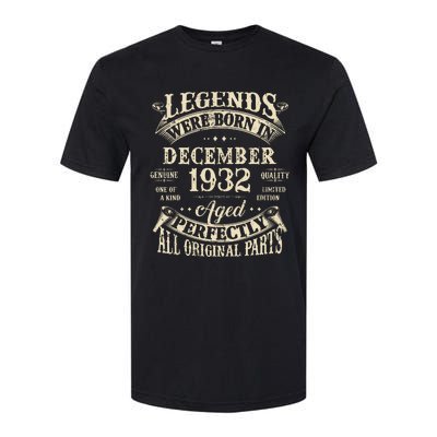 Birthday Gift 1932 Legend December 1932 Softstyle CVC T-Shirt