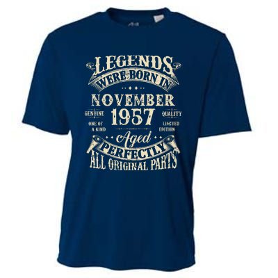 Birthday Gift 1957 Legend November 1957 Cooling Performance Crew T-Shirt