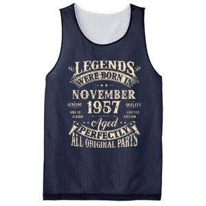 Birthday Gift 1957 Legend November 1957 Mesh Reversible Basketball Jersey Tank