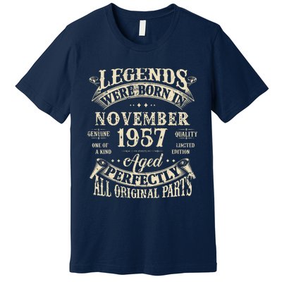 Birthday Gift 1957 Legend November 1957 Premium T-Shirt