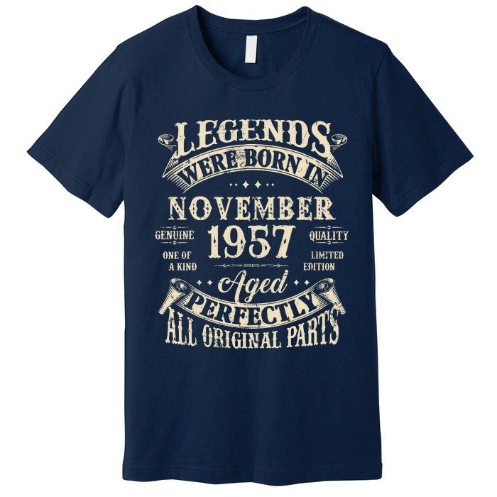 Birthday Gift 1957 Legend November 1957 Premium T-Shirt