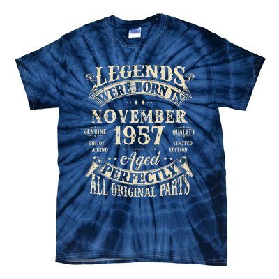 Birthday Gift 1957 Legend November 1957 Tie-Dye T-Shirt