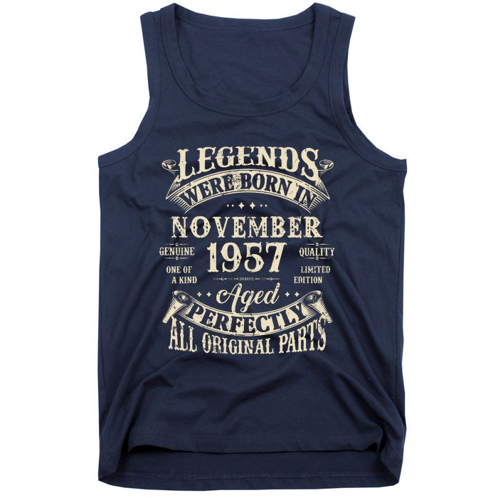 Birthday Gift 1957 Legend November 1957 Tank Top