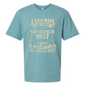 Birthday Gift 1957 Legend November 1957 Sueded Cloud Jersey T-Shirt