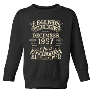 Birthday Gift 1957 Legend December 1957 Toddler Sweatshirt