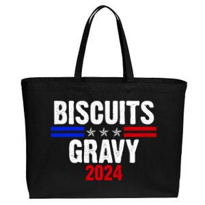 Biscuits Gravy 2024 Presidential Election Food Breakfast Cotton Canvas Jumbo Tote