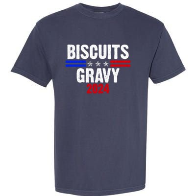 Biscuits Gravy 2024 Presidential Election Food Breakfast Garment-Dyed Heavyweight T-Shirt