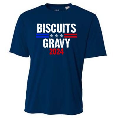 Biscuits Gravy 2024 Presidential Election Food Breakfast Cooling Performance Crew T-Shirt