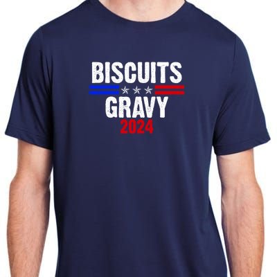 Biscuits Gravy 2024 Presidential Election Food Breakfast Adult ChromaSoft Performance T-Shirt