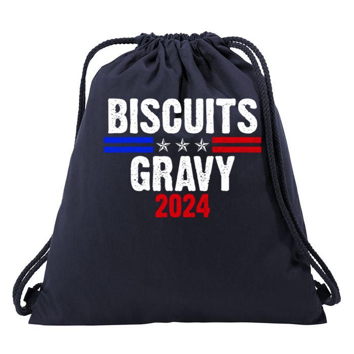 Biscuits Gravy 2024 Presidential Election Food Breakfast Drawstring Bag