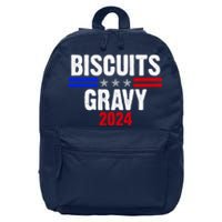 Biscuits Gravy 2024 Presidential Election Food Breakfast 16 in Basic Backpack