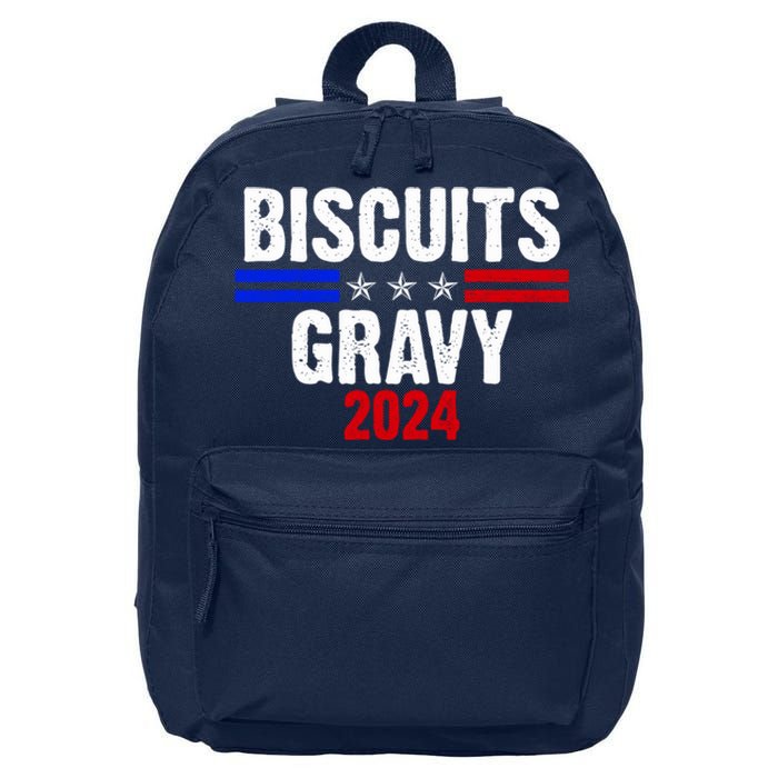 Biscuits Gravy 2024 Presidential Election Food Breakfast 16 in Basic Backpack