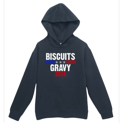 Biscuits Gravy 2024 Presidential Election Food Breakfast Urban Pullover Hoodie