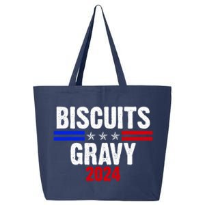 Biscuits Gravy 2024 Presidential Election Food Breakfast 25L Jumbo Tote