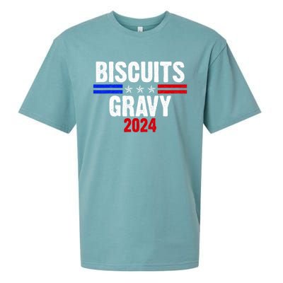 Biscuits Gravy 2024 Presidential Election Food Breakfast Sueded Cloud Jersey T-Shirt