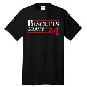 Biscuits Gravy 2024 Presidential Election Food Breakfast Tall T-Shirt