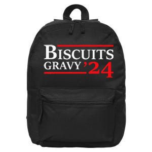 Biscuits Gravy 2024 Presidential Election Food Breakfast 16 in Basic Backpack