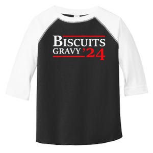 Biscuits Gravy 2024 Presidential Election Food Breakfast Toddler Fine Jersey T-Shirt