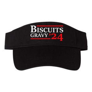 Biscuits Gravy 2024 Presidential Election Food Breakfast Valucap Bio-Washed Visor