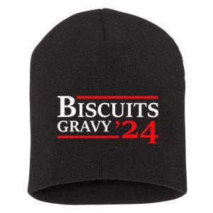 Biscuits Gravy 2024 Presidential Election Food Breakfast Short Acrylic Beanie