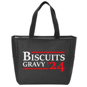 Biscuits Gravy 2024 Presidential Election Food Breakfast Zip Tote Bag