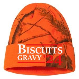 Biscuits Gravy 2024 Presidential Election Food Breakfast Kati Licensed 12" Camo Beanie