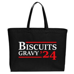 Biscuits Gravy 2024 Presidential Election Food Breakfast Cotton Canvas Jumbo Tote